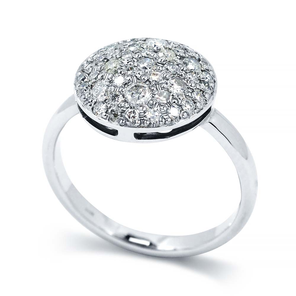 Gyémánt gyűrű fehéraranyból - Shine