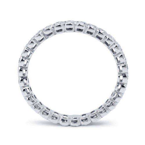 Körbe köves gyémánt gyűrű - fehérarany - buton