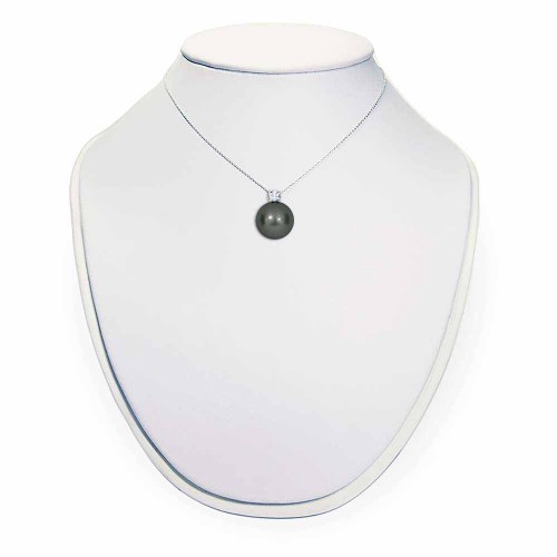 Tahiti gyöngy medál gyémánttal - 8-8,5mm