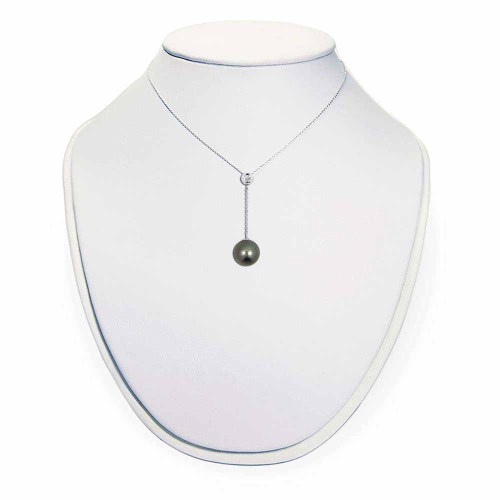 Tahiti gyöngy lógós nyakék - gyémánttal