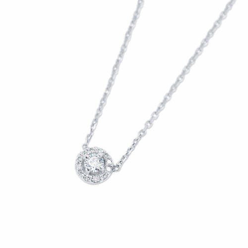 Briliáns gyémánt nyakék - Halo