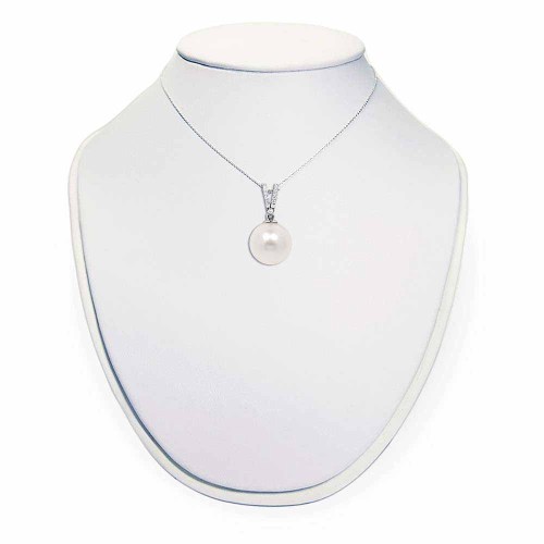 Édesvízi igazgyöngy medál - 10mm