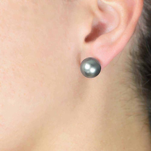 Tahiti gyöngy fülbevaló - 9,5-10mm