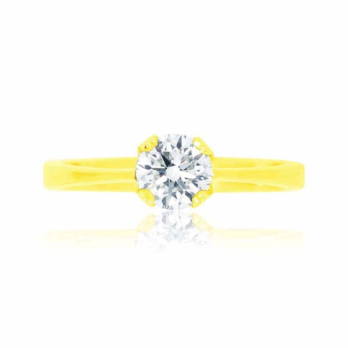 Gyémánt eljegyzési gyűrű - 0,5-0,7 karát - arany