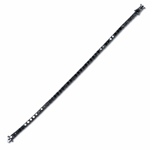 Fekete gyémánt tenisz kFekete gyémánt tenisz karkötő - 6ctarkötő - 6-8ct