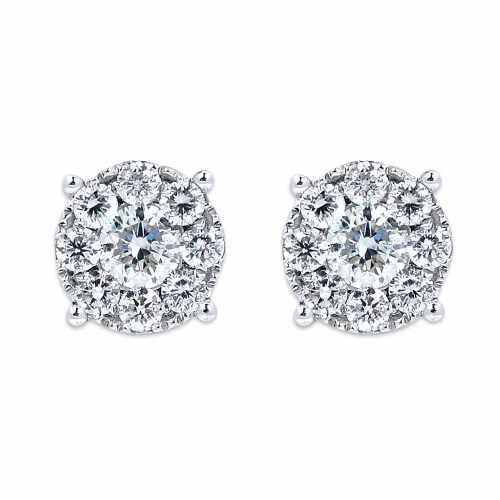 Gyémánt fülbevaló - Hortensia - 0,5-0,6ct