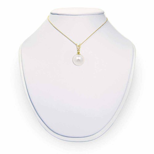 Édesvízi igazgyöngy medál - 10mm