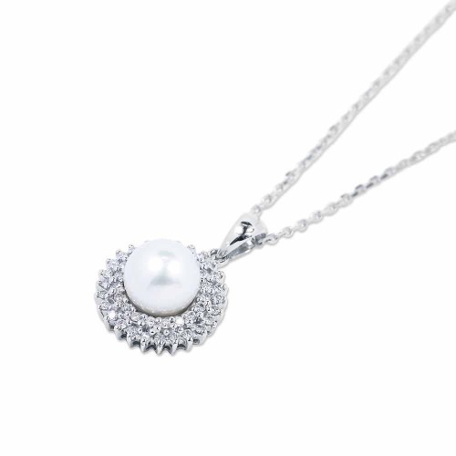 Igazgyöngy medál gyémántokkal - Sonne