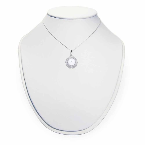 Igazgyöngy medál gyémántokkal - Sonne