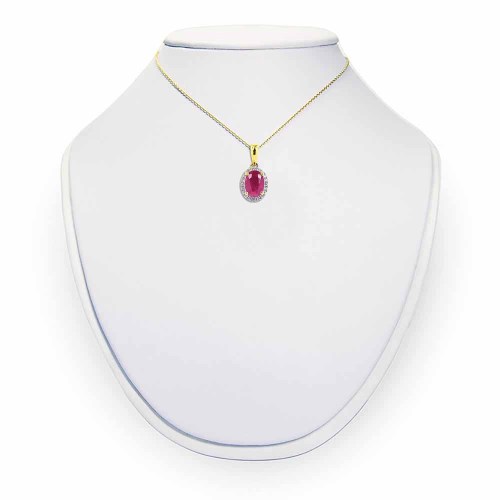 Ovális rubin medál - Halo