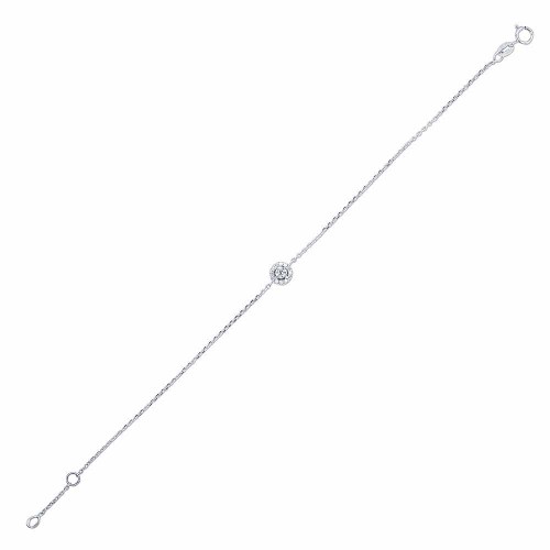 Gyémánt karlánc fehéraranyból - Halo