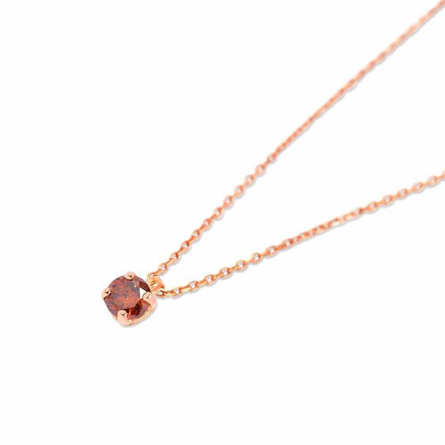 Színes gyémánt nyaklánc  - rosegold - 3,5mm