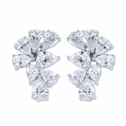 Gyémánt fülbevaló 18K - Siena