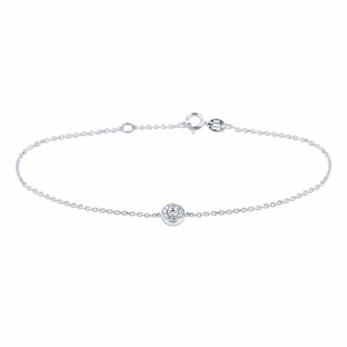 Gyémánt karlánc fehéraranyból - Hera