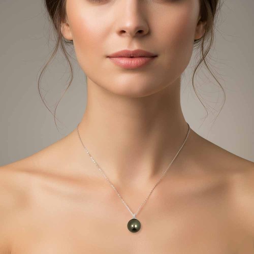 Tahiti gyöngy nyaklánc - 8-9mm