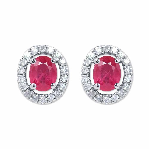 Rubin fülbevaló - Halo