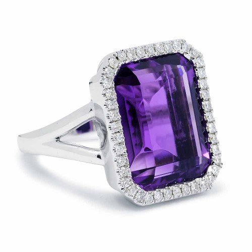 Ametiszt gyűrű - Aura