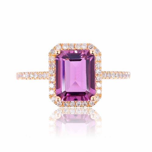 Turmalin gyűrű rosegold-ból