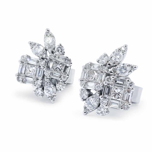 Gyémánt fülbevaló - 1,0ct - Dulcinea