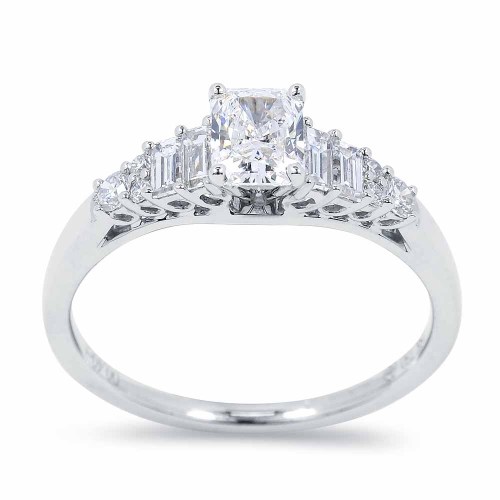 1 karátos gyémánt gyűrű - Radiant