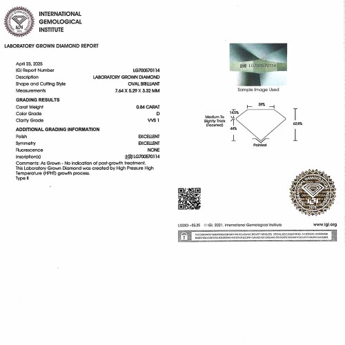 Gyémánt eljegyzési gyűrű - ovális 0,5ct - Celeste