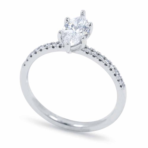 Gyémánt eljegyzési gyűrű - markíz 0,7ct - Celeste