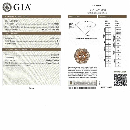 Gyémánt eljegyzési gyűrű - Emerald cut - Hidden Halo