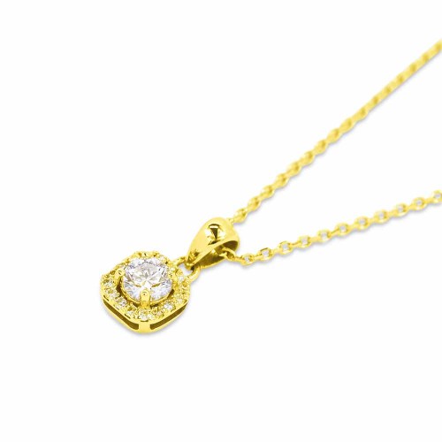 Briliáns gyémánt medál - 0,35-0,4ct - arany