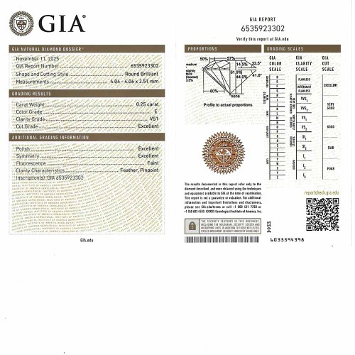 Briliáns gyémánt nyakék - 0,35ct - Halo