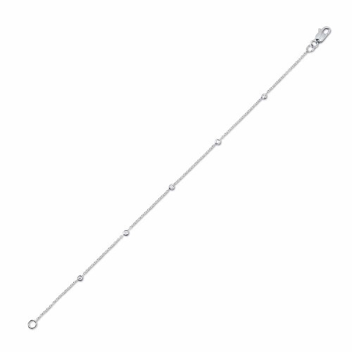 Gyémánt karlánc - 18K fehérarany - 0,229ct