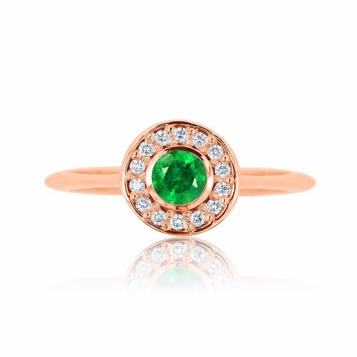 Smaragd és gyémánt gyűrű - Isola