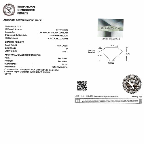 Gyémánt eljegyzési gyűrű - markíz 0,7-0,8ct - arany