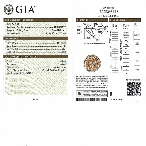 Gyémánt eljegyzési gyűrű - 0,4-0,5 karát - arany