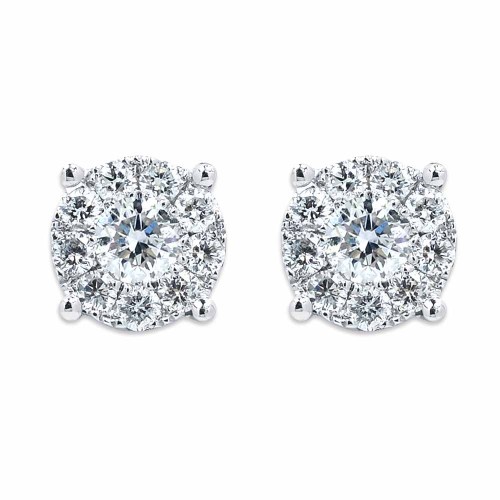 Gyémánt fülbevaló - Hortensia - 0,6ct