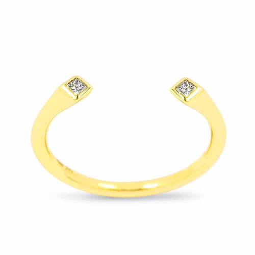 Echo gyémánt gyűrű aranyból