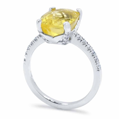 Heliodor köves gyűrű - 5 karát