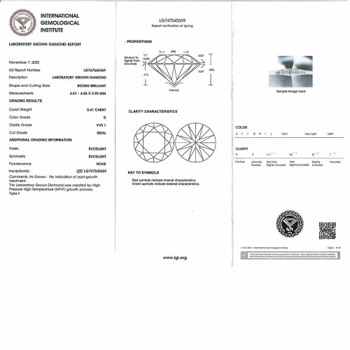Gyémánt eljegyzési gyűrű - 0,25-0,4ct - fehérarany