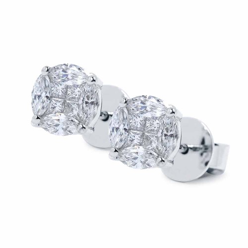 Ivette gyémánt fülbevaló - 0,3ct