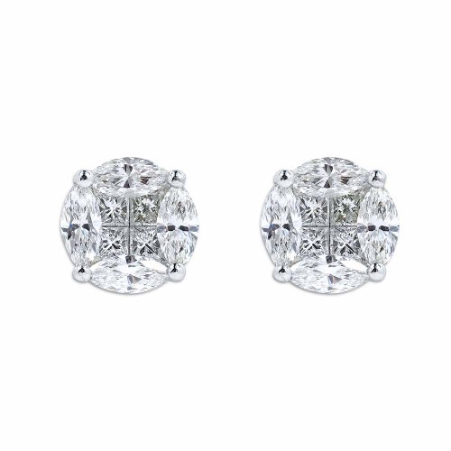 Ivette gyémánt fülbevaló - 0,3ct