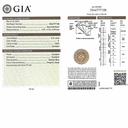 Gyémánt eljegyzési gyűrű - 0,25-0,4ct - arany