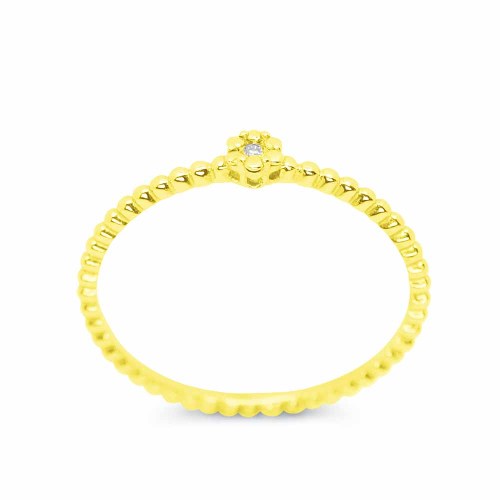 Arany eljegyzési gyűrű - bogyós