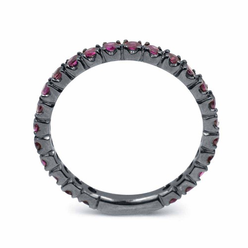 Körbe köves rubin gyűrű