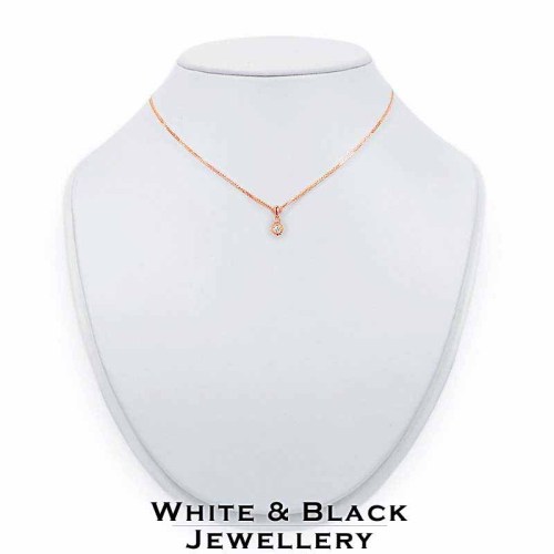 Gyémánt medál rosegold-ból