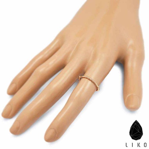 liko gyűrű, liko bubbles, rosegold gyűrű