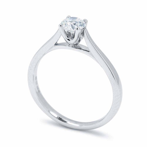 Gyémánt eljegyzési gyűrű - 0,3-0,4ct - fehérarany