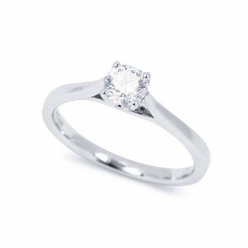 Gyémánt eljegyzési gyűrű - 0,3-0,4ct - fehérarany