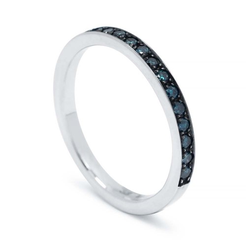 Kék gyémánt gyűrű - sorköves