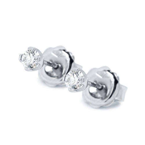 Gyémánt fülbevaló - 3,0mm - Kehely