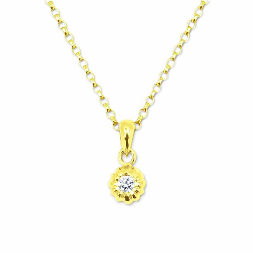 Gyémánt medál aranyból