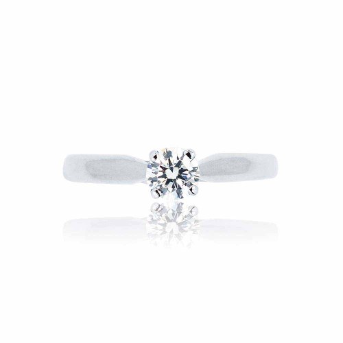 Eljegyzési gyűrű - 4-4,3mm - fehérarany